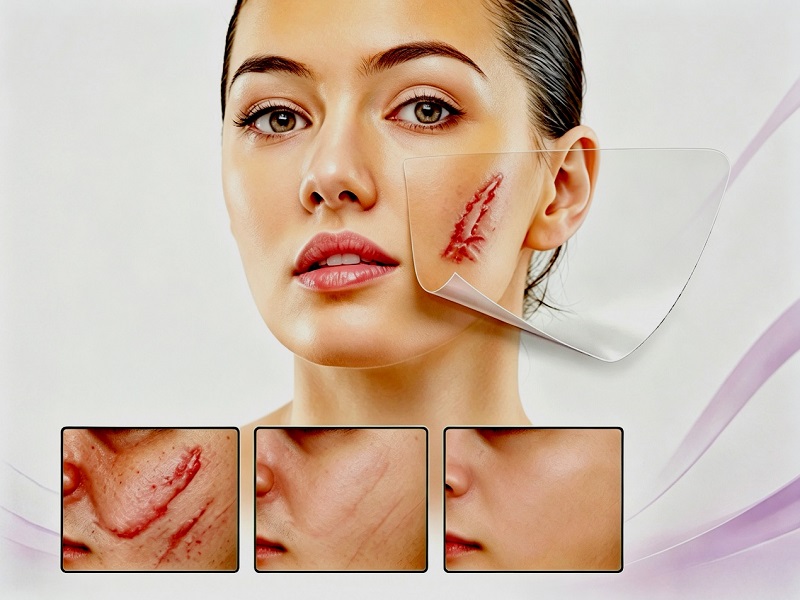 Pembalut Bekas Luka Silikon CmallBio yang Cocok untuk Pemulihan Luka Bedah Kosmetik